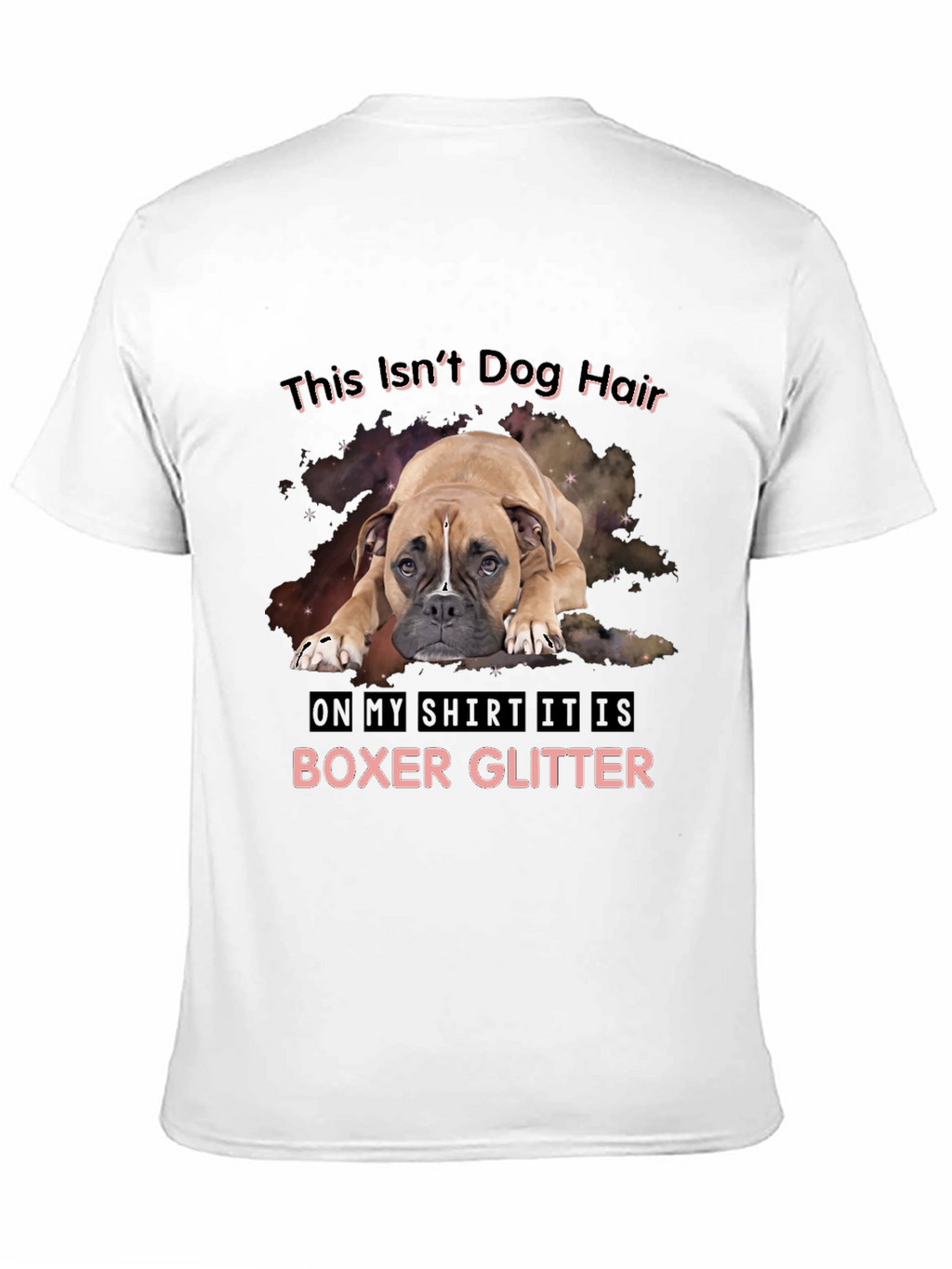 Boxer Glitter T-Shirt - Dog Lover Tee