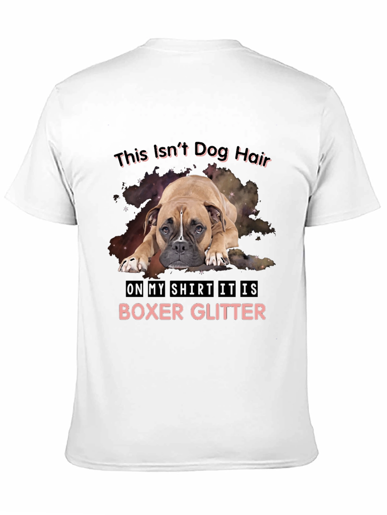 Boxer Glitter T-Shirt - Dog Lover Tee