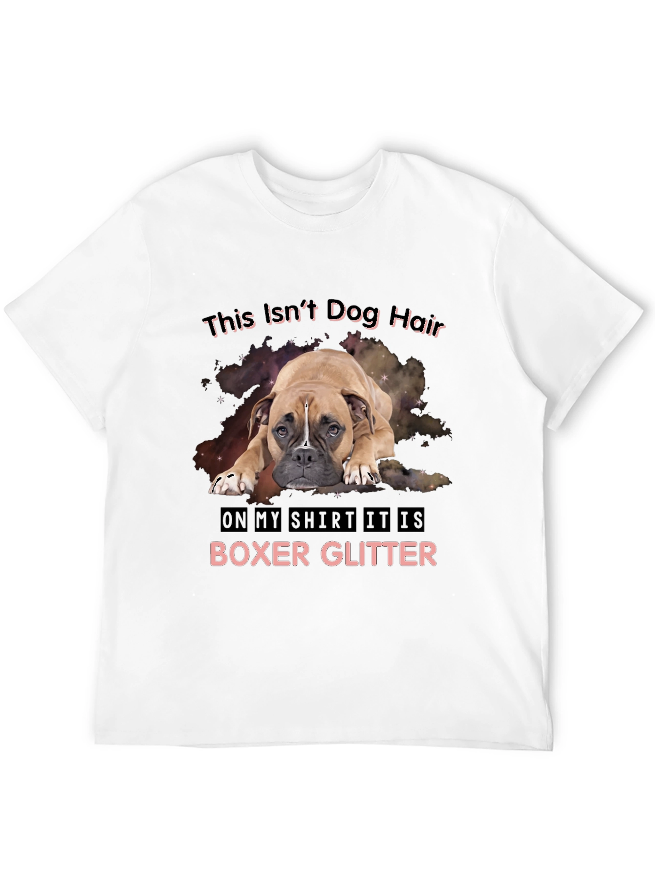 Boxer Glitter T-Shirt - Dog Lover Tee
