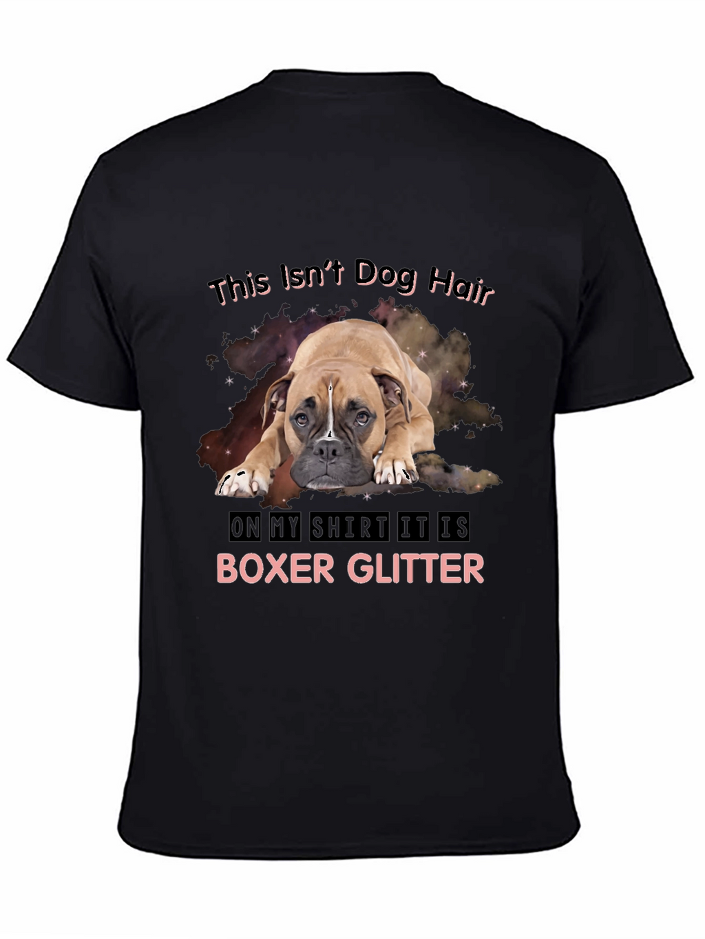 Boxer Glitter T-Shirt - Dog Lover Tee