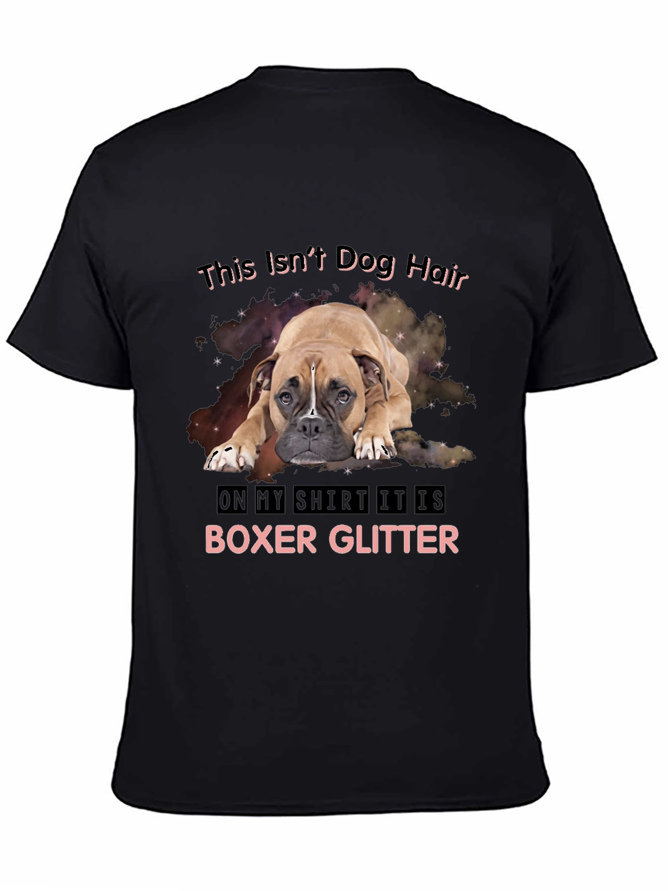 Boxer Glitter T-Shirt - Dog Lover Tee