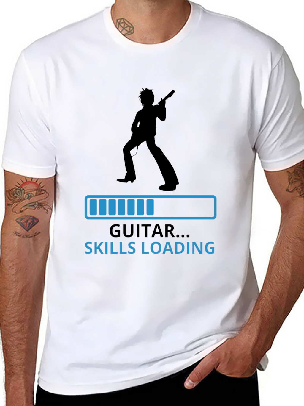 Guitar Skills Loading T-Shirt - Musician Tee