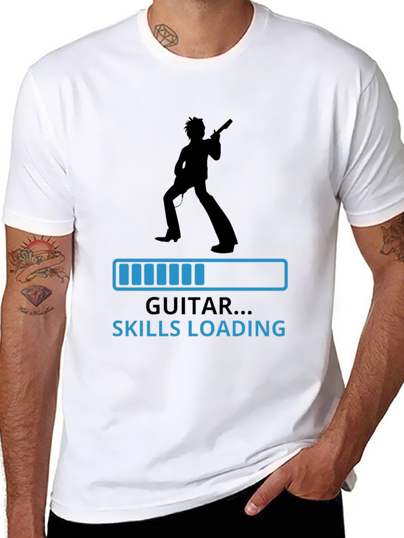 Guitar Skills Loading T-Shirt - Musician Tee
