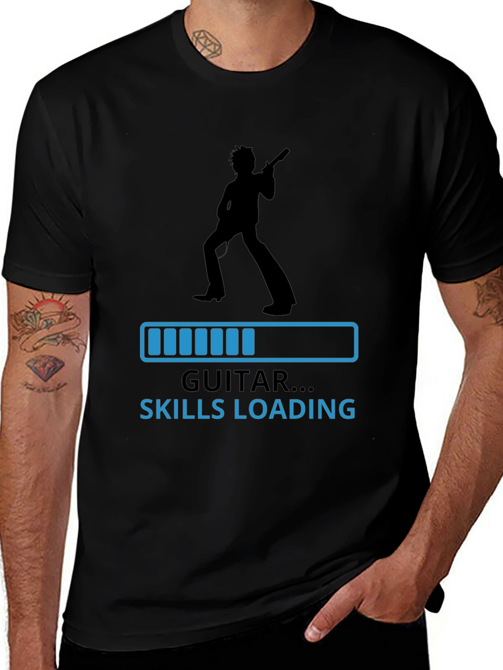 Guitar Skills Loading T-Shirt - Musician Tee