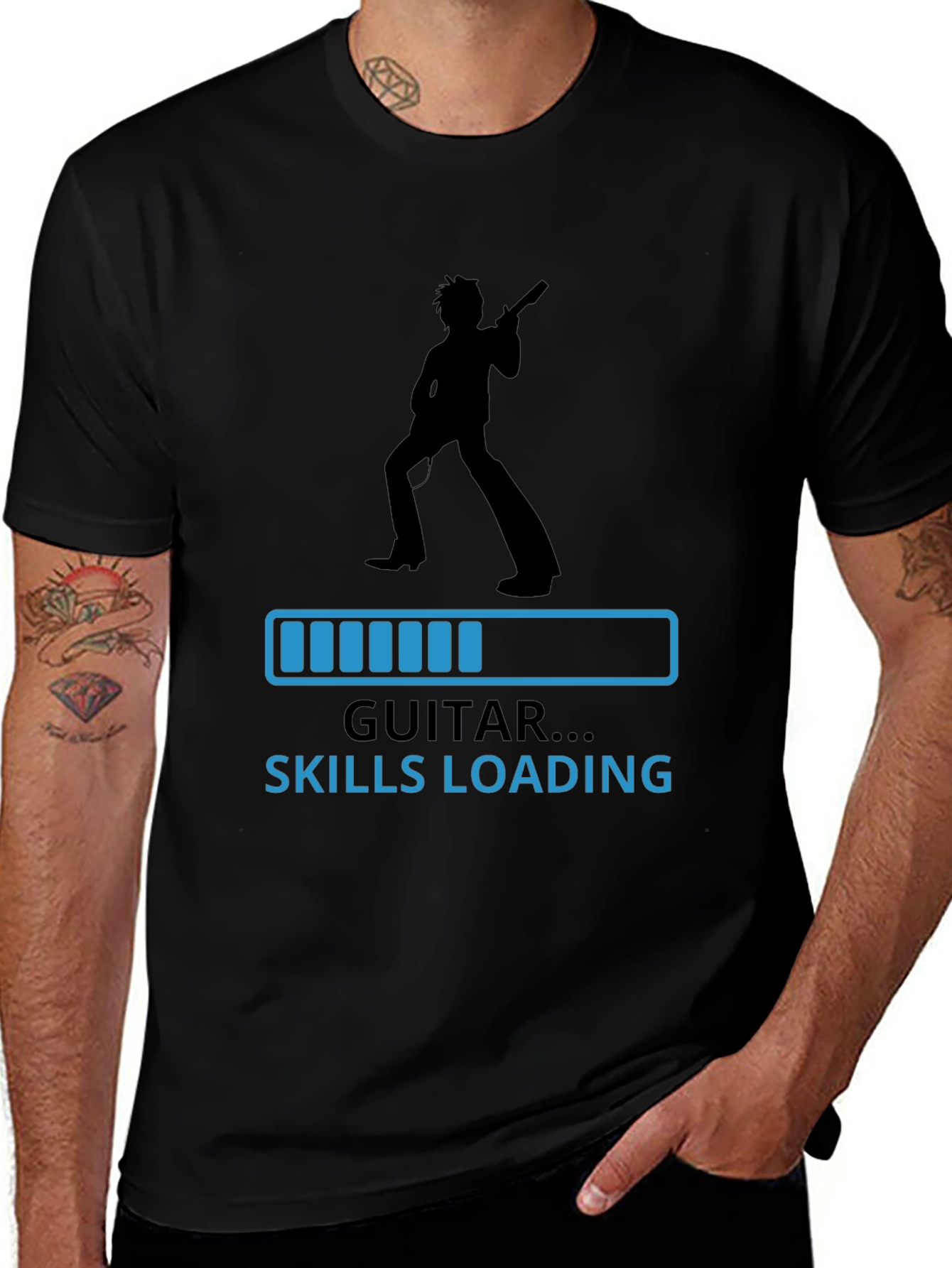Guitar Skills Loading T-Shirt - Musician Tee