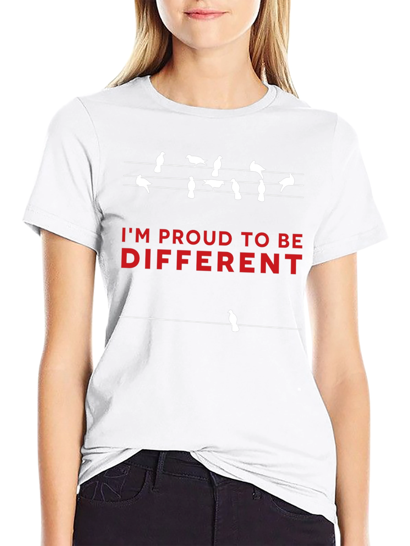 Im Proud to Be Different T-Shirt - Bird Design