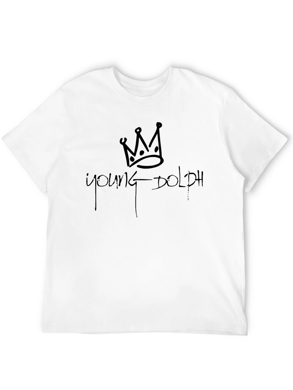 Young Dolph Crown Black T-Shirt