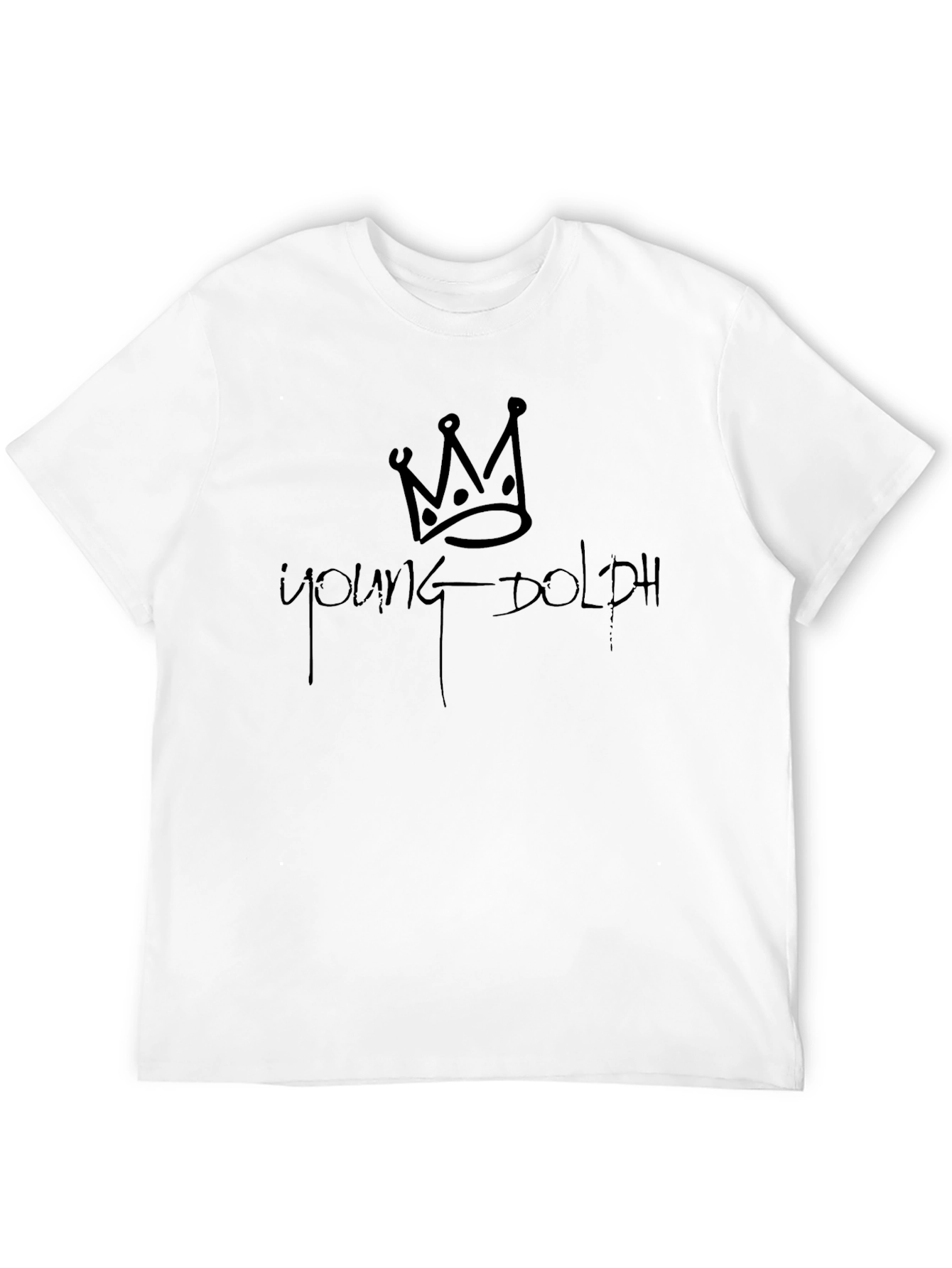 Young Dolph Crown Black T-Shirt