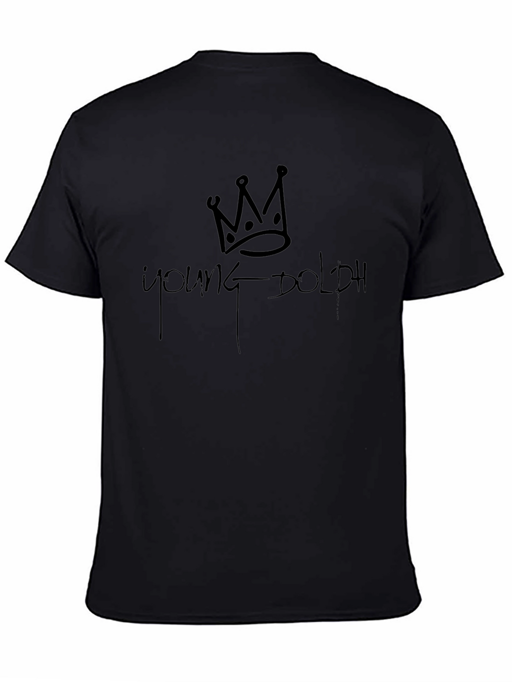 Young Dolph Crown Black T-Shirt