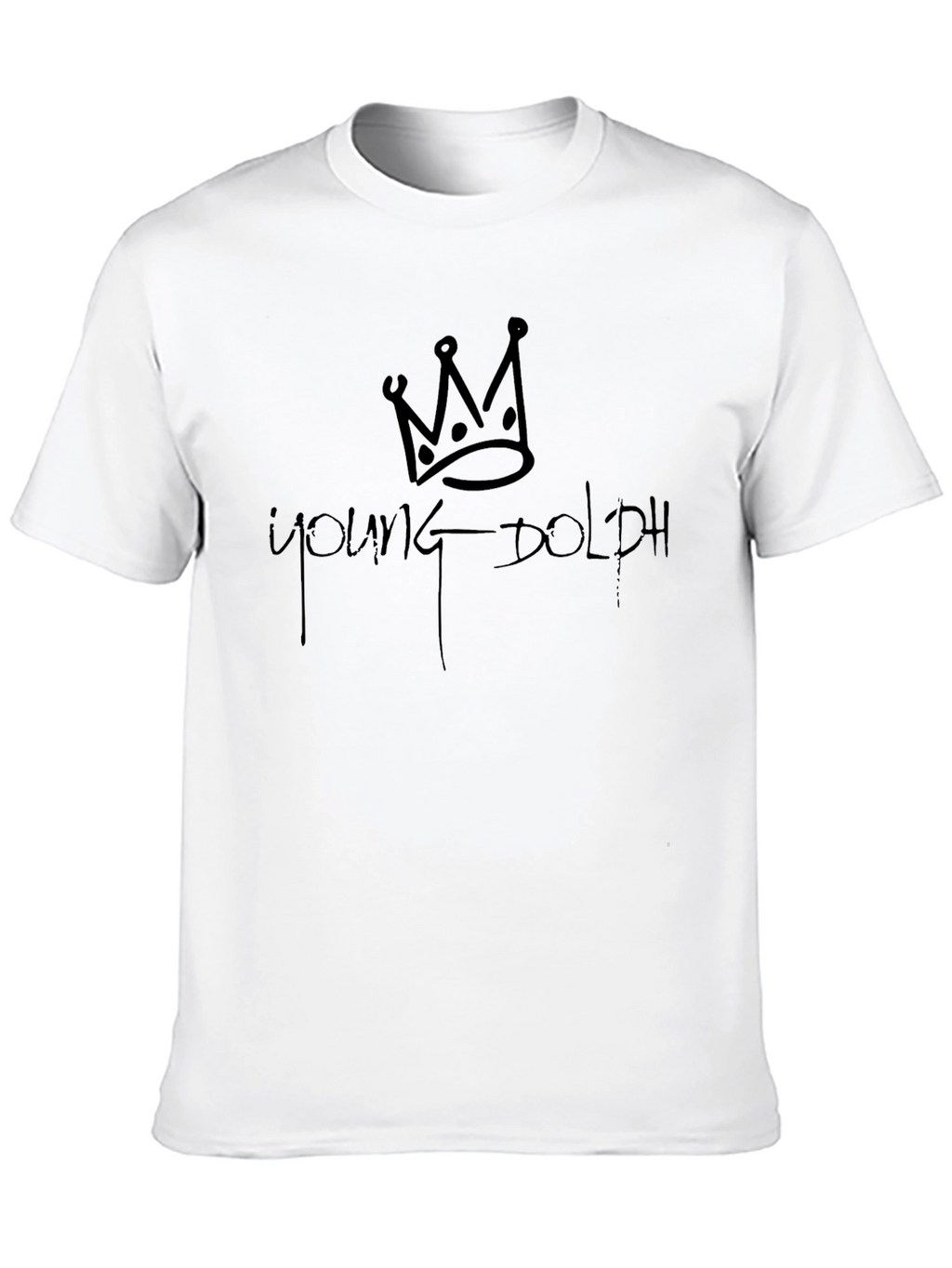 Young Dolph Crown Black T-Shirt