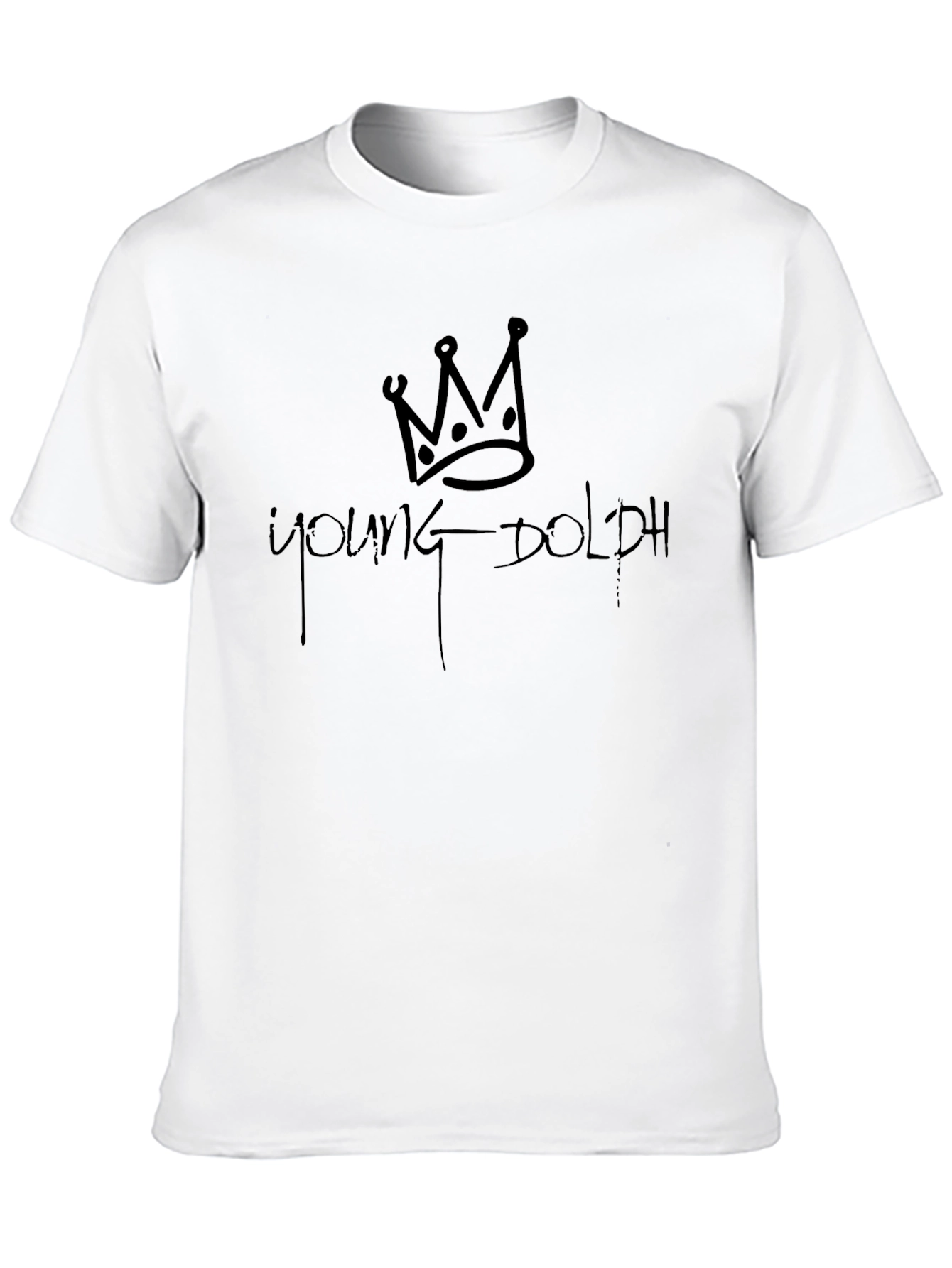 Young Dolph Crown Black T-Shirt