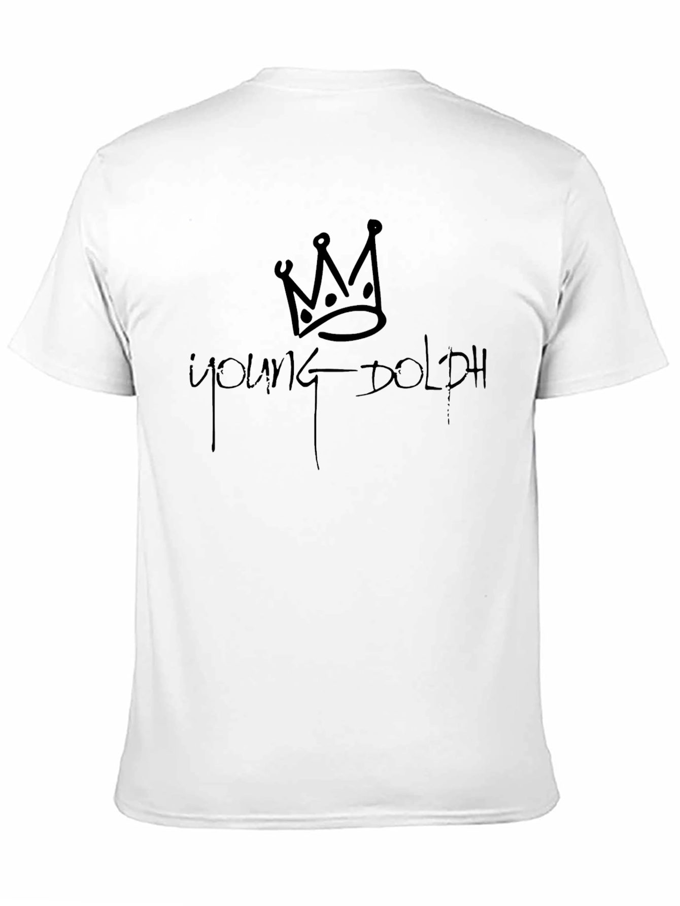 Young Dolph Crown Black T-Shirt