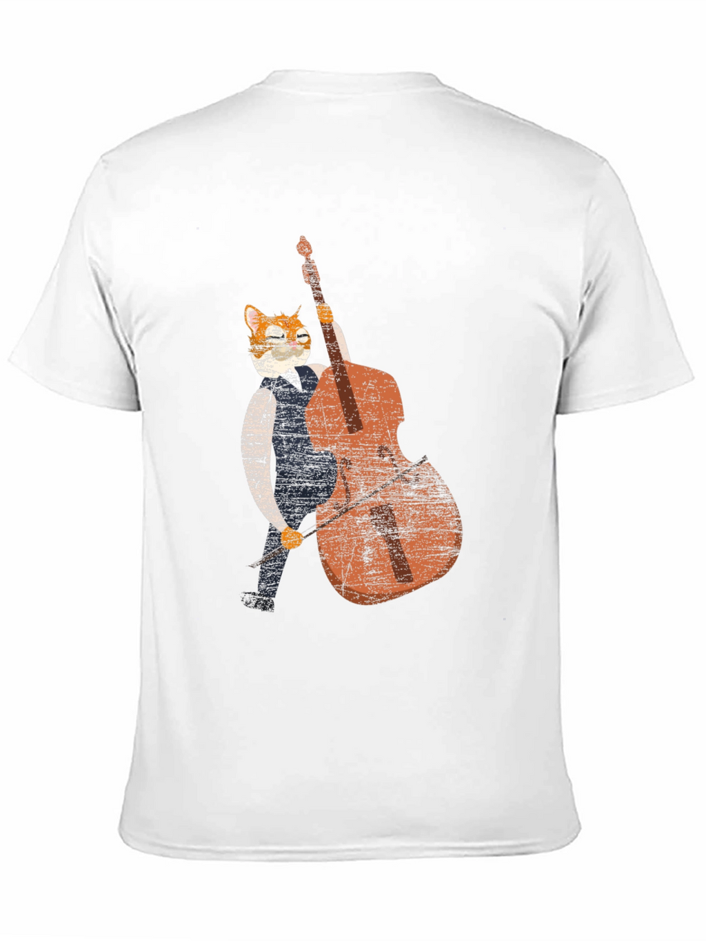 Cool Cat Bassist Black T-Shirt