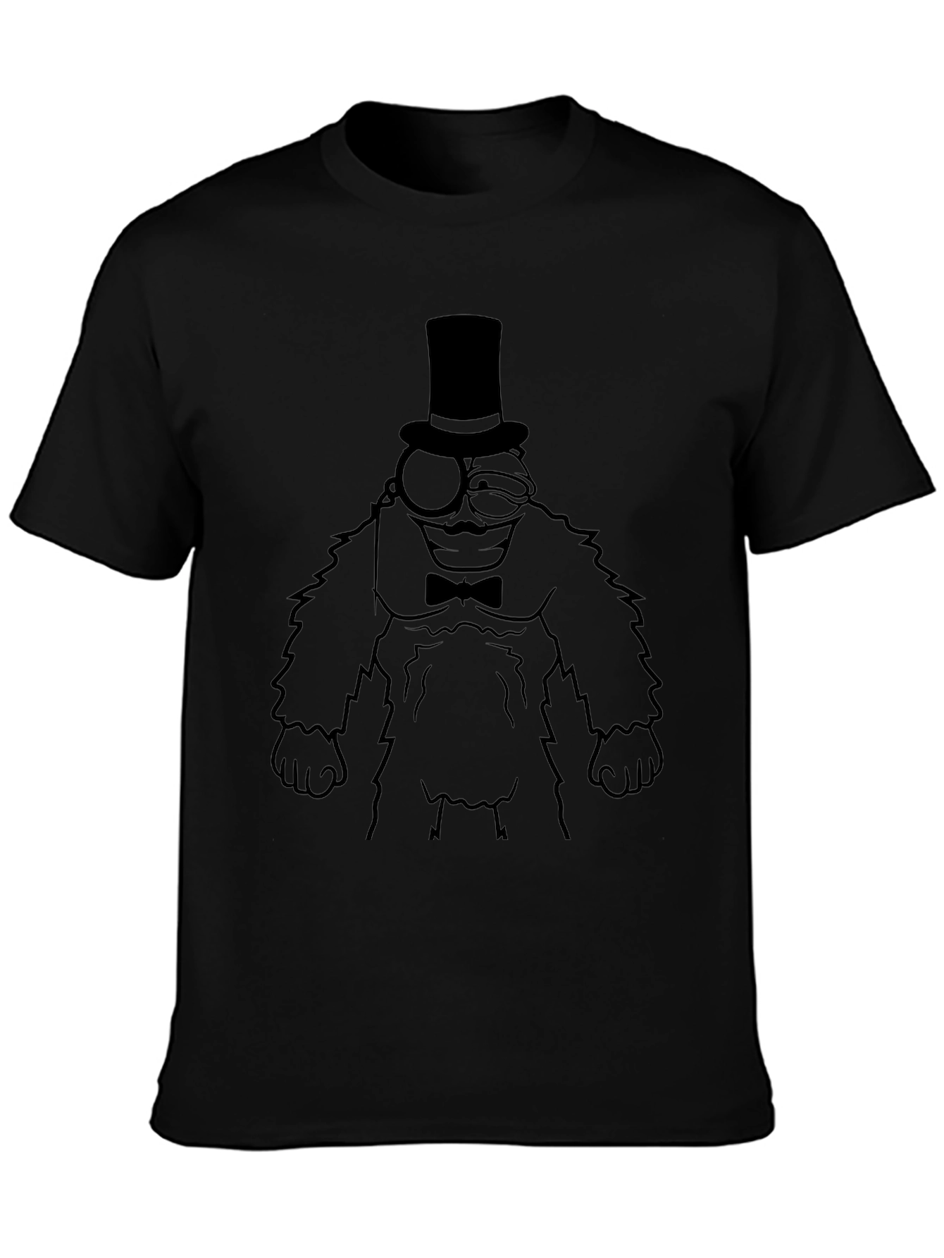 Cartoon Character T-Shirt - Black