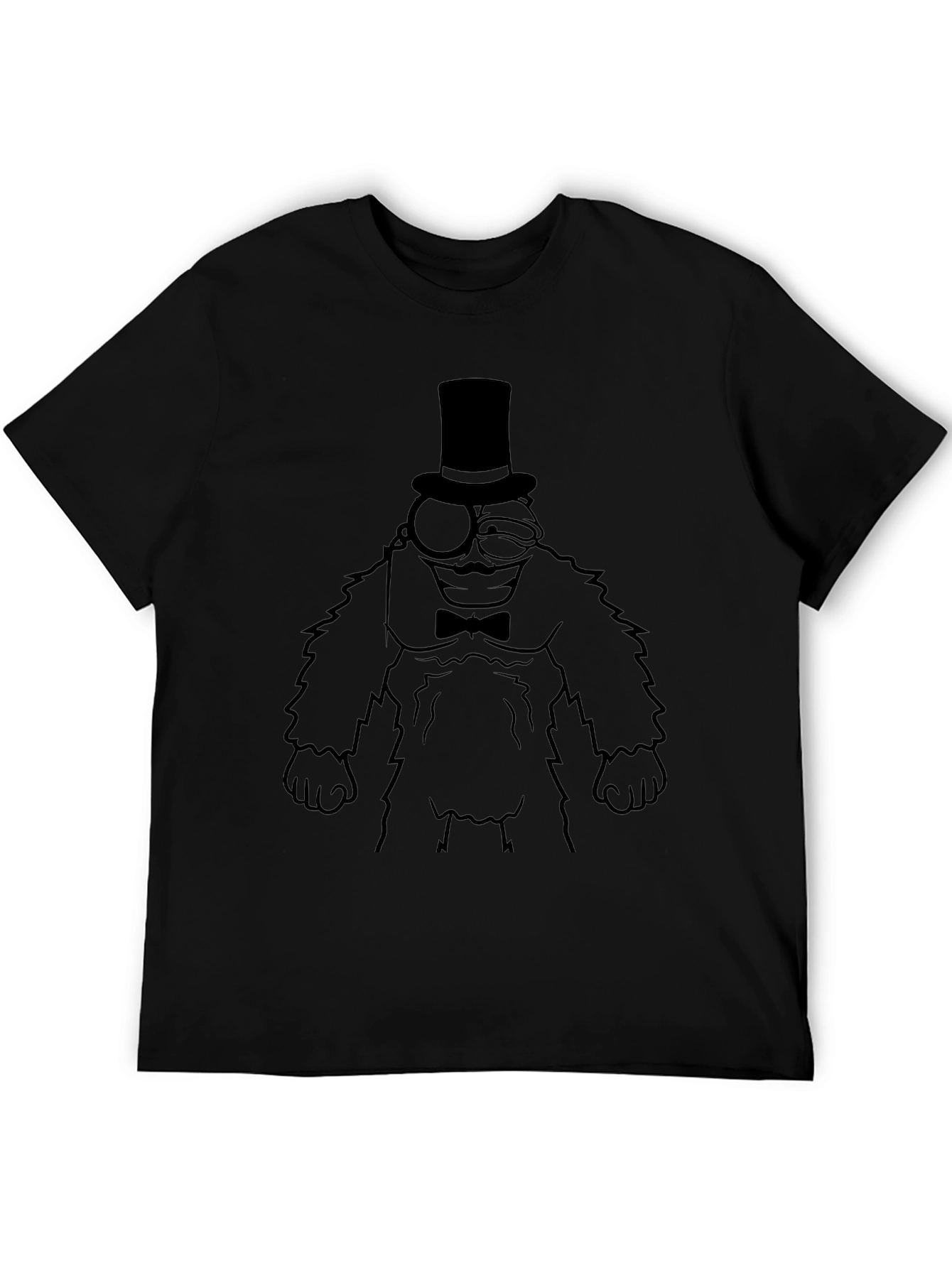 Cartoon Character T-Shirt - Black