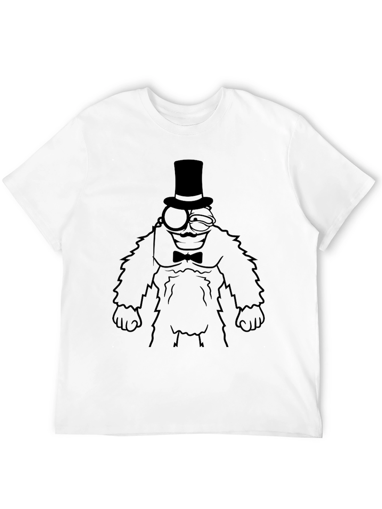 Cartoon Character T-Shirt - Black