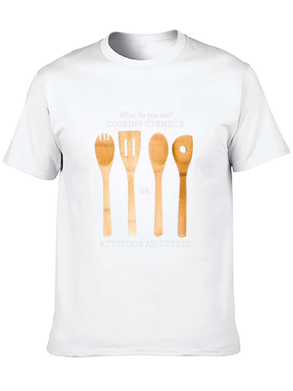 Attitude Adjuster T-Shirt - Funny Kitchen Utensil Design