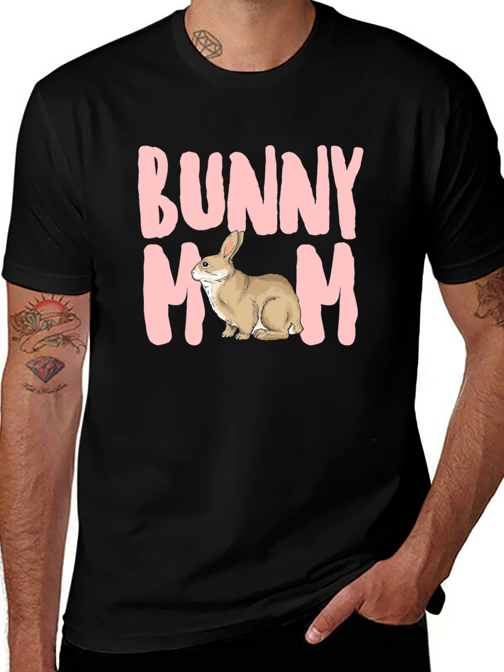Bunny Mom T-Shirt - Cute Rabbit Graphic Tee