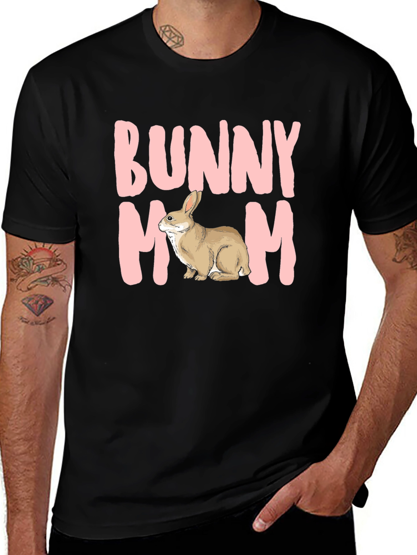 Bunny Mom T-Shirt - Cute Rabbit Graphic Tee