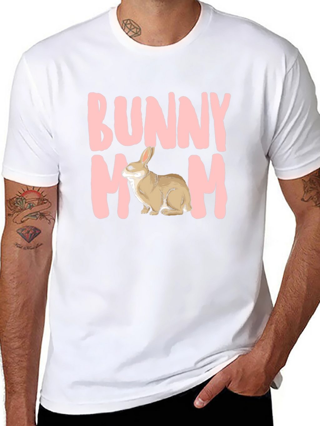 Bunny Mom T-Shirt - Cute Rabbit Graphic Tee