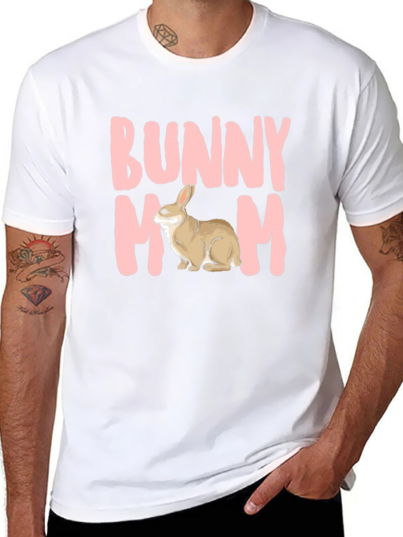 Bunny Mom T-Shirt - Cute Rabbit Graphic Tee