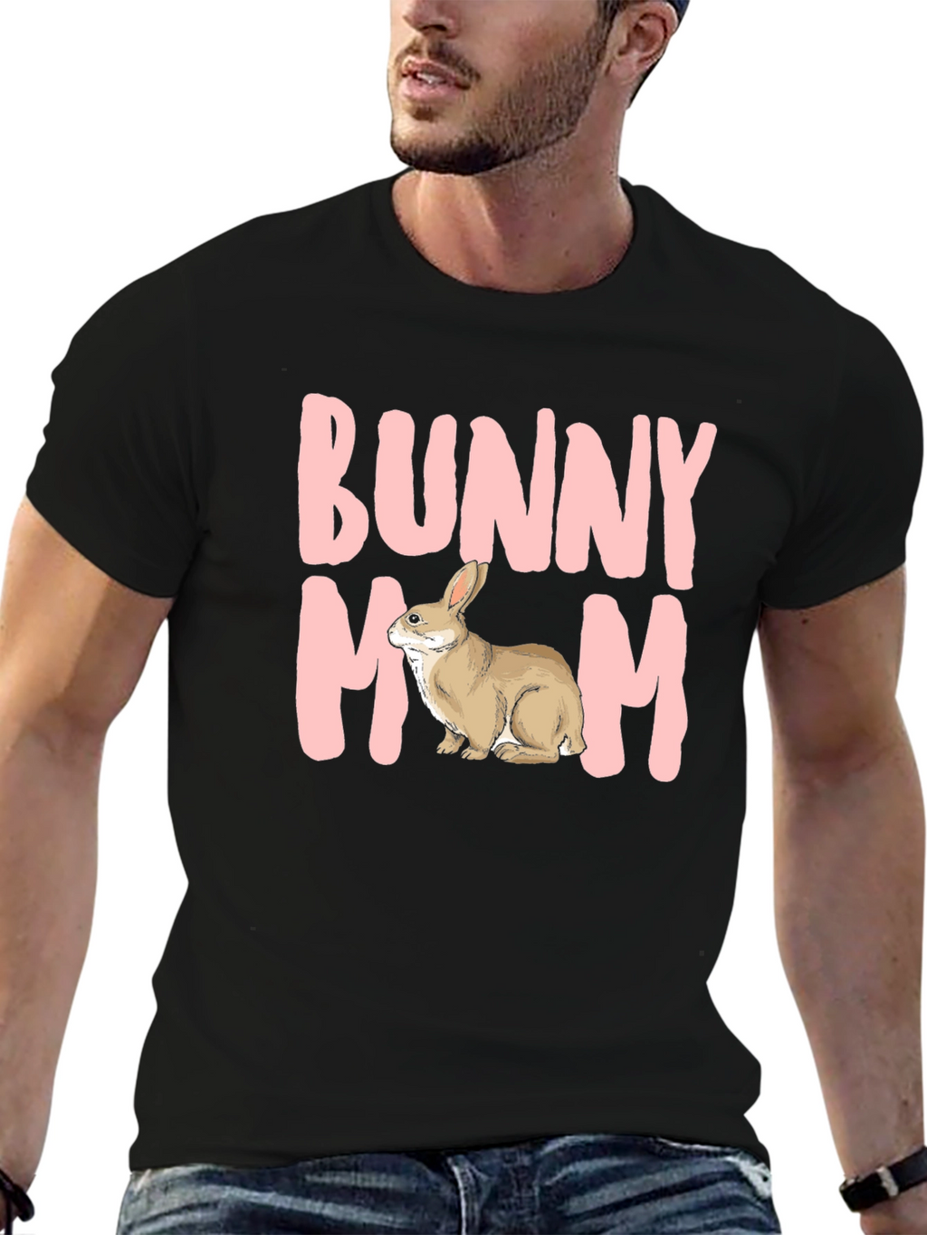 Bunny Mom T-Shirt - Cute Rabbit Graphic Tee