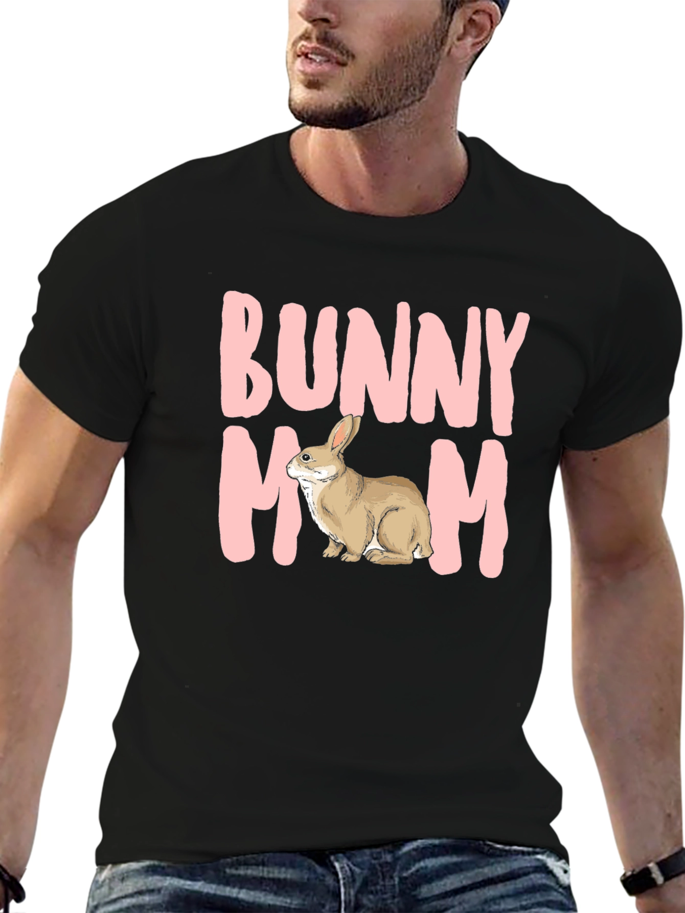 Bunny Mom T-Shirt - Cute Rabbit Graphic Tee