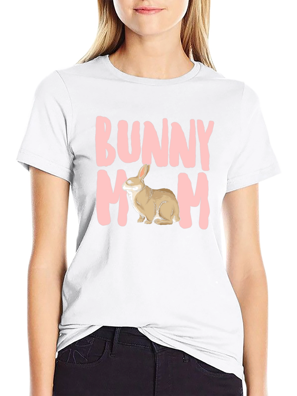 Bunny Mom T-Shirt - Cute Rabbit Graphic Tee