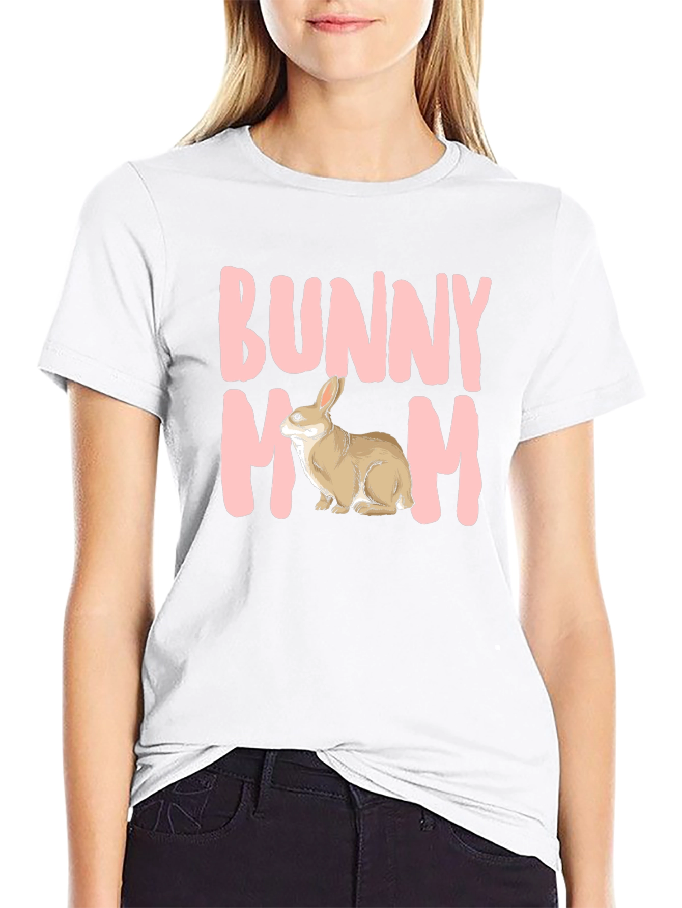 Bunny Mom T-Shirt - Cute Rabbit Graphic Tee
