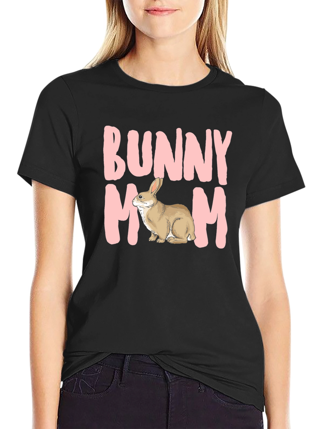 Bunny Mom T-Shirt - Cute Rabbit Graphic Tee