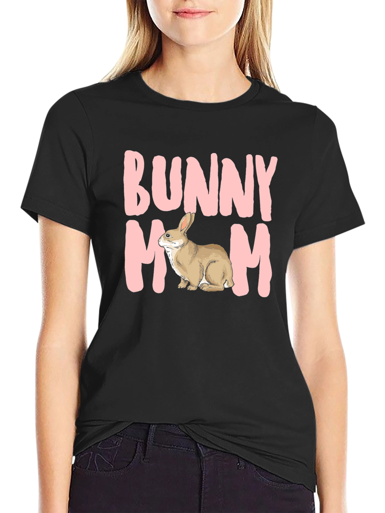 Bunny Mom T-Shirt - Cute Rabbit Graphic Tee