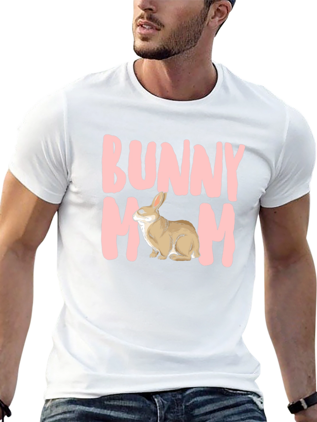 Bunny Mom T-Shirt - Cute Rabbit Graphic Tee