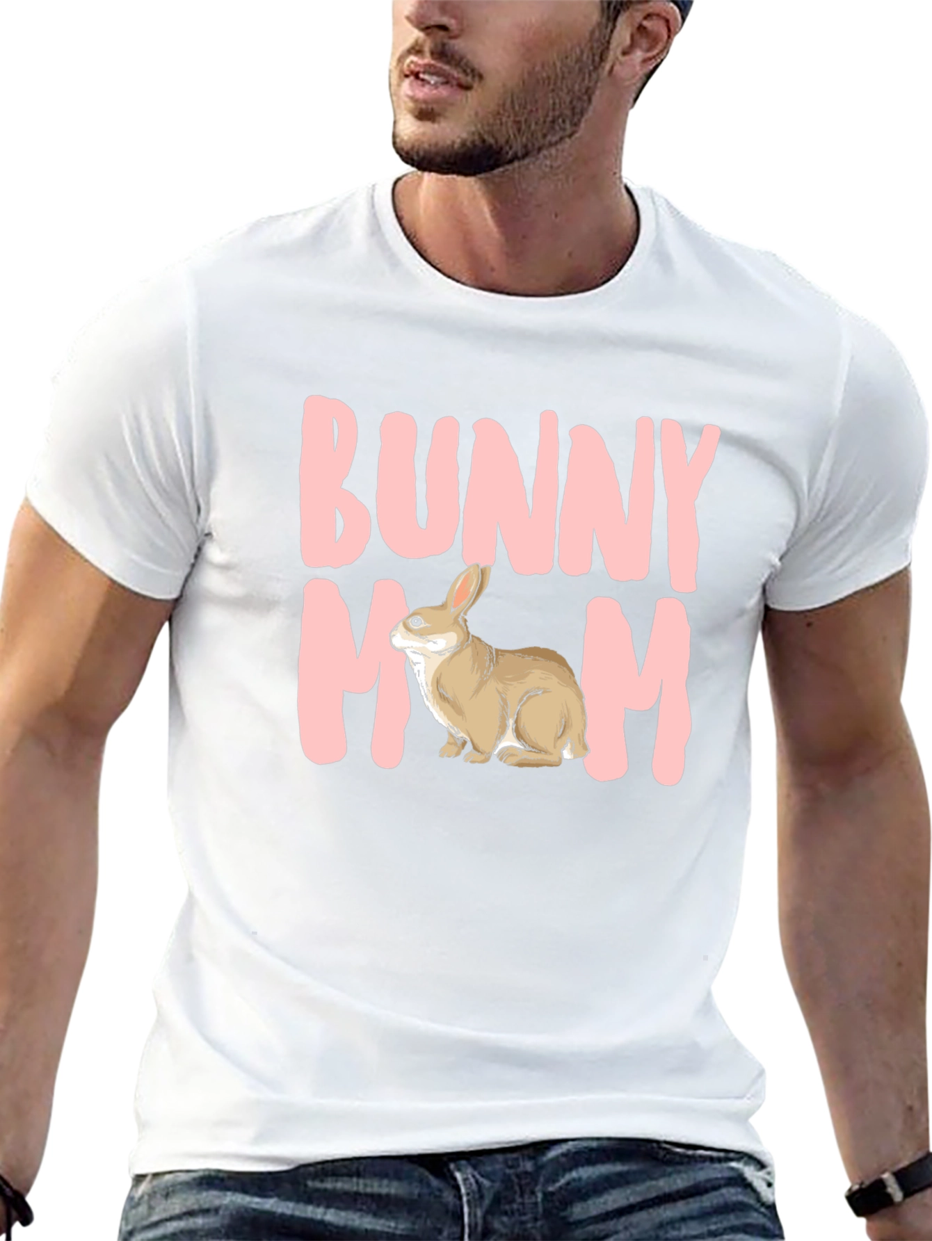 Bunny Mom T-Shirt - Cute Rabbit Graphic Tee