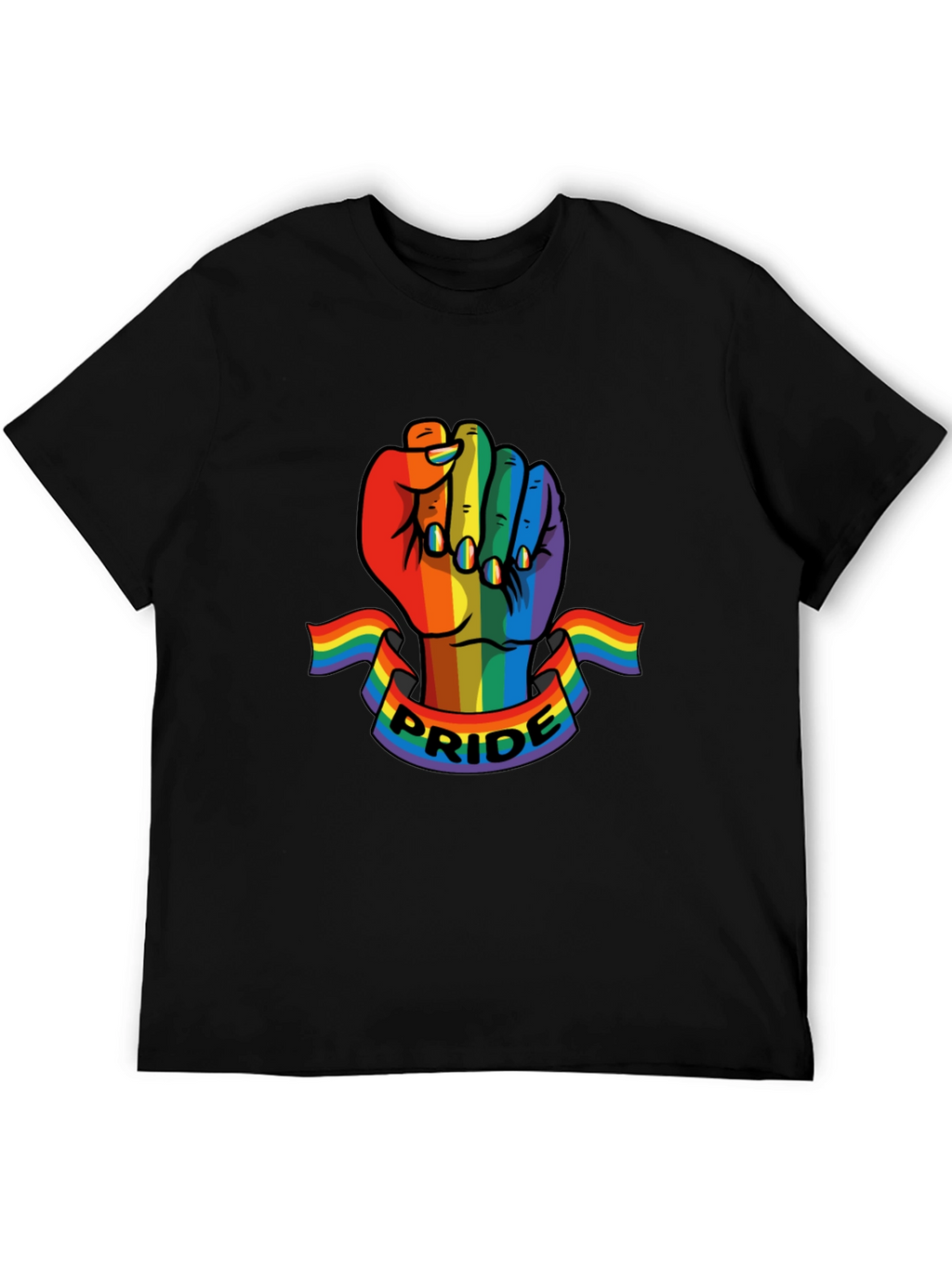 Pride Fist T-Shirt - LGBTQ+ Rainbow Graphic Tee