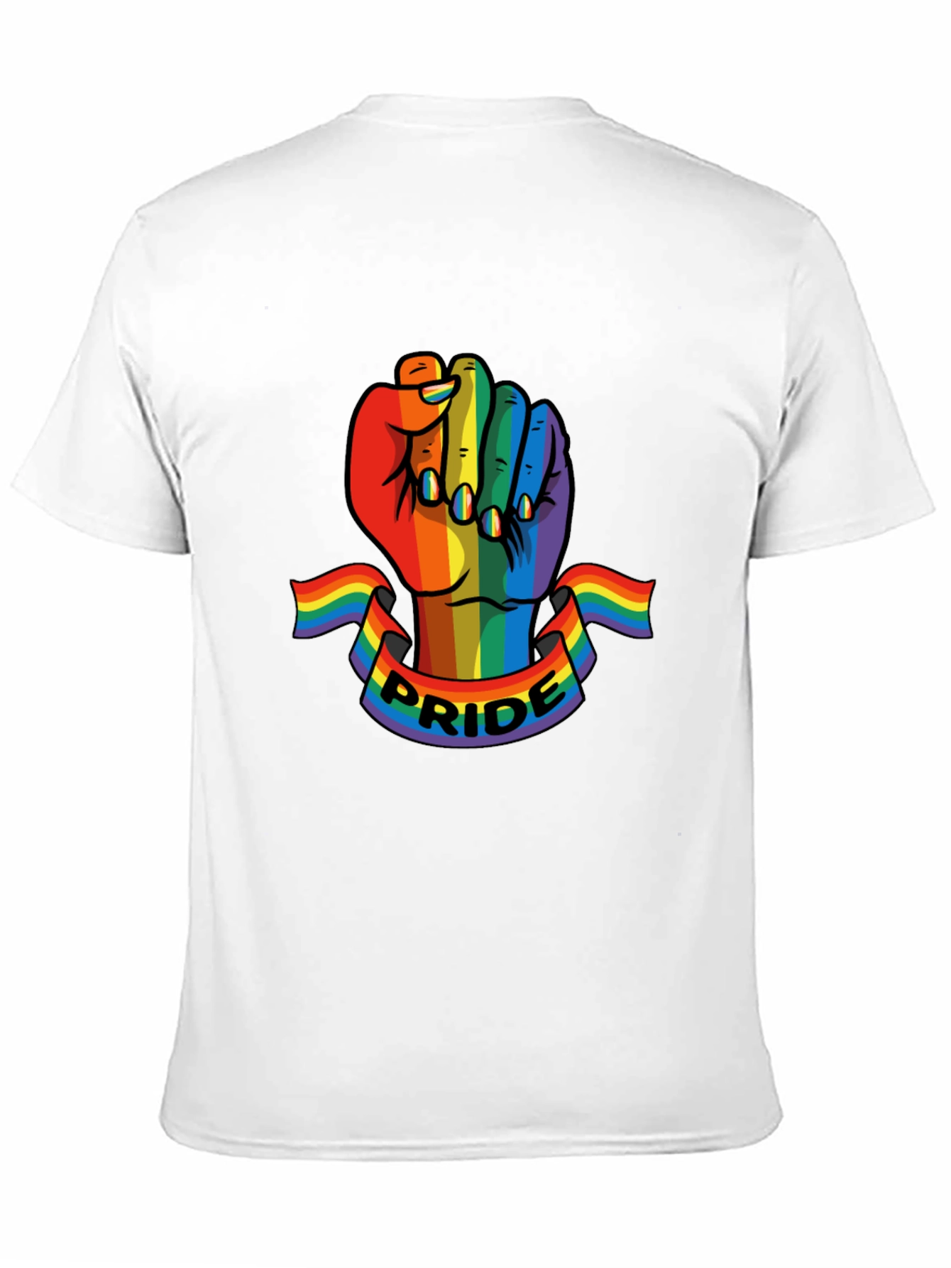 Pride Fist T-Shirt - LGBTQ+ Rainbow Graphic Tee