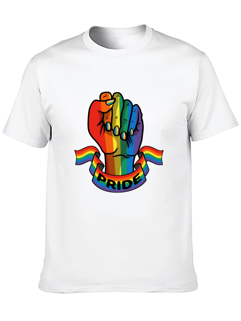 Pride Fist T-Shirt - LGBTQ+ Rainbow Graphic Tee
