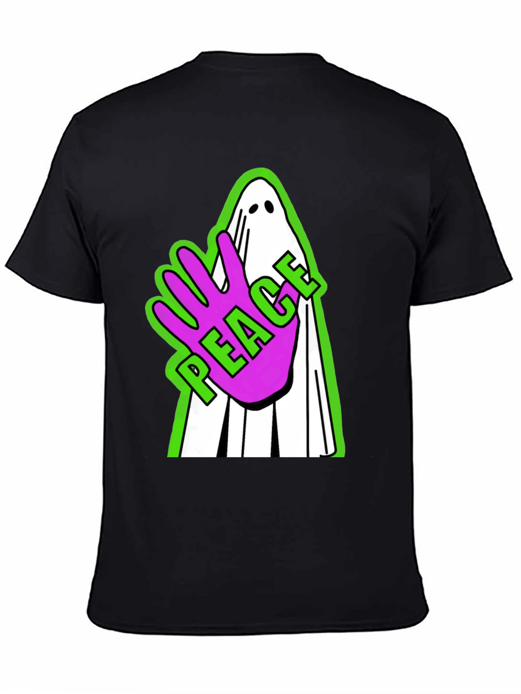 Peace Ghost Graphic T-Shirt