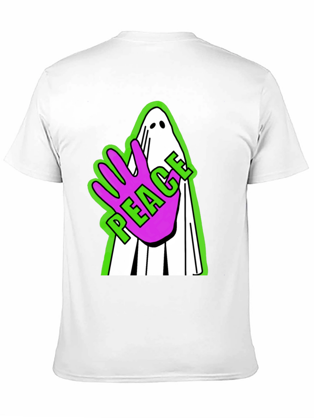Peace Ghost Graphic T-Shirt