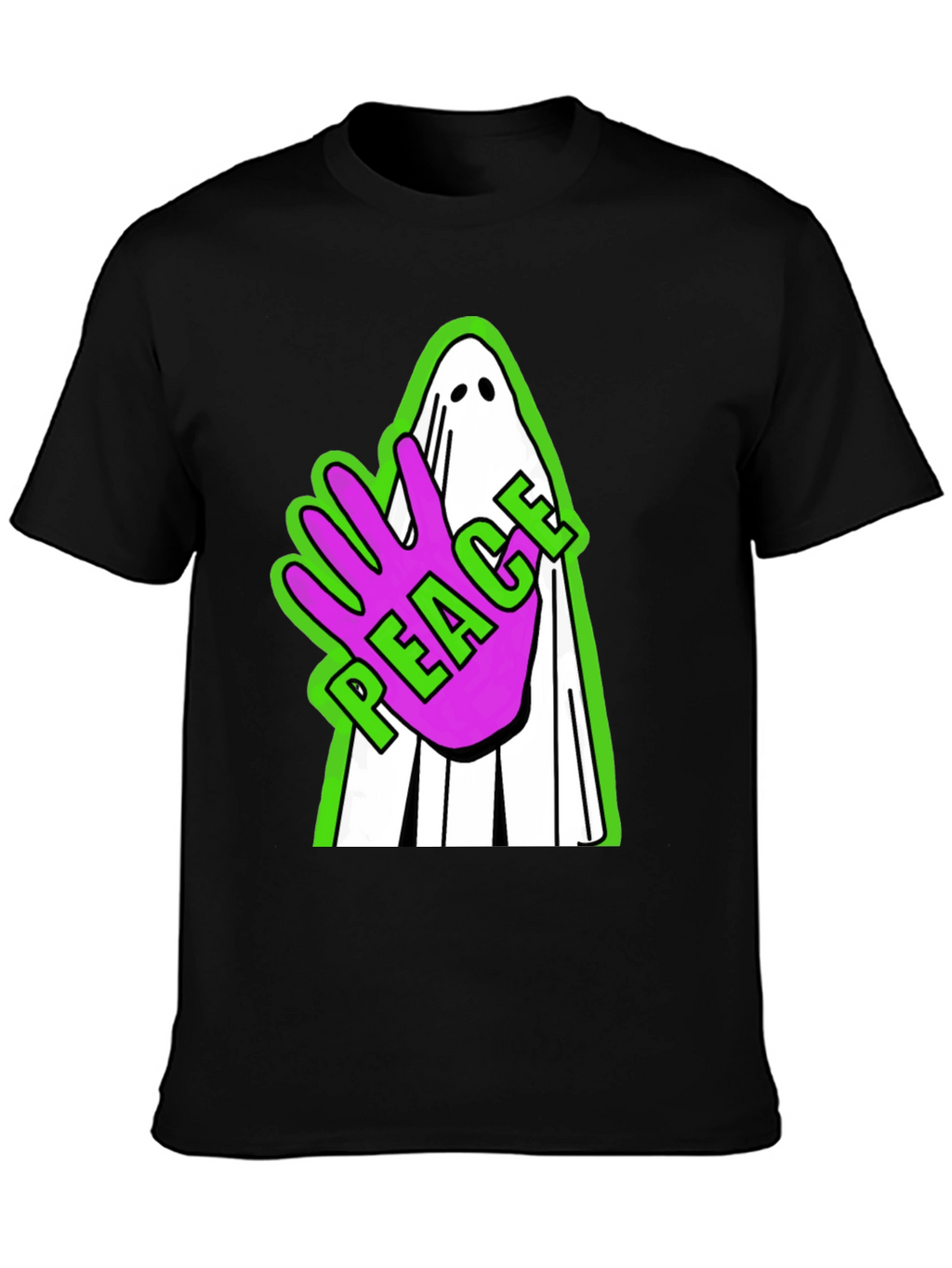 Peace Ghost Graphic T-Shirt