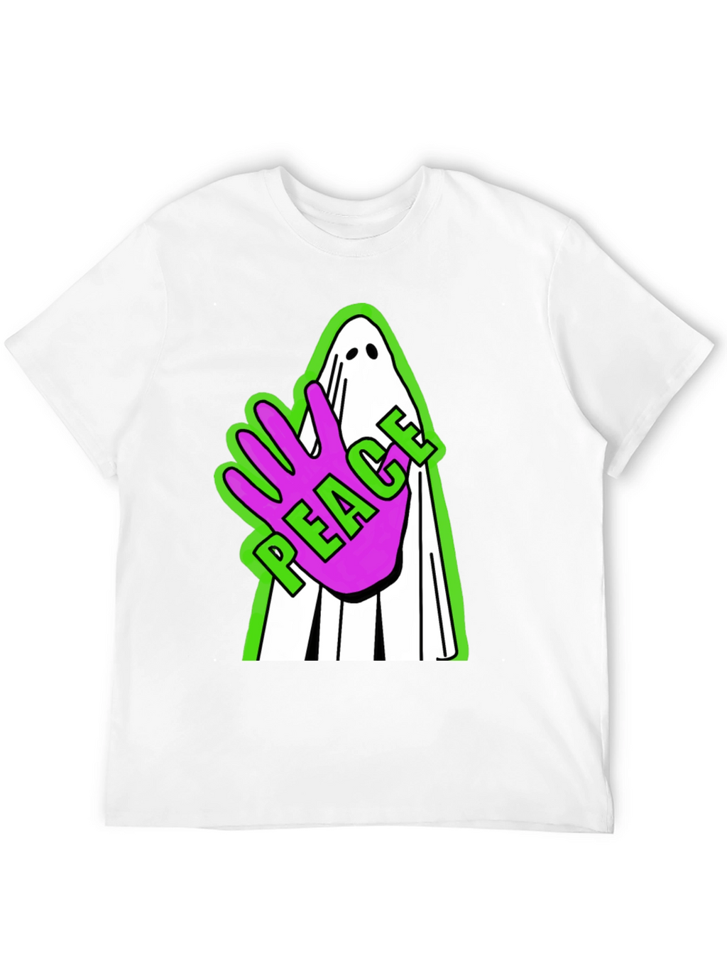 Peace Ghost Graphic T-Shirt