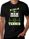 Real Men Play Tennis Graphic T-Shirt