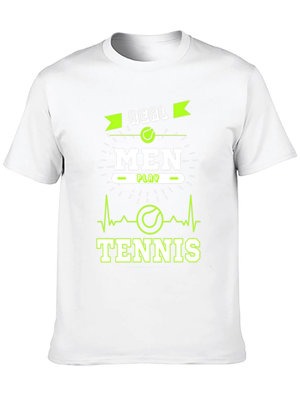 Real Men Play Tennis Graphic T-Shirt