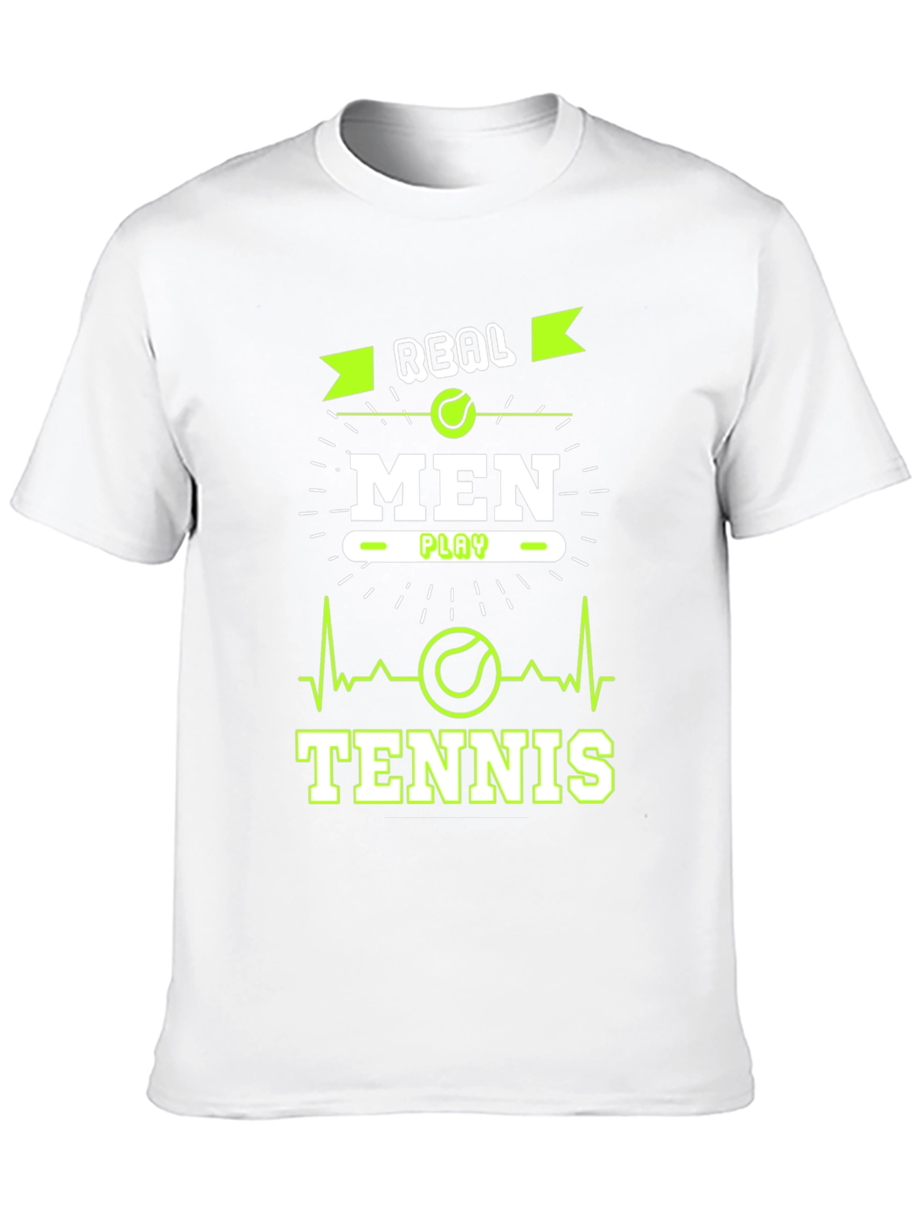Real Men Play Tennis Graphic T-Shirt