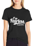Im Fearless T-Shirt - Psalm 27:1 - Christian Apparel