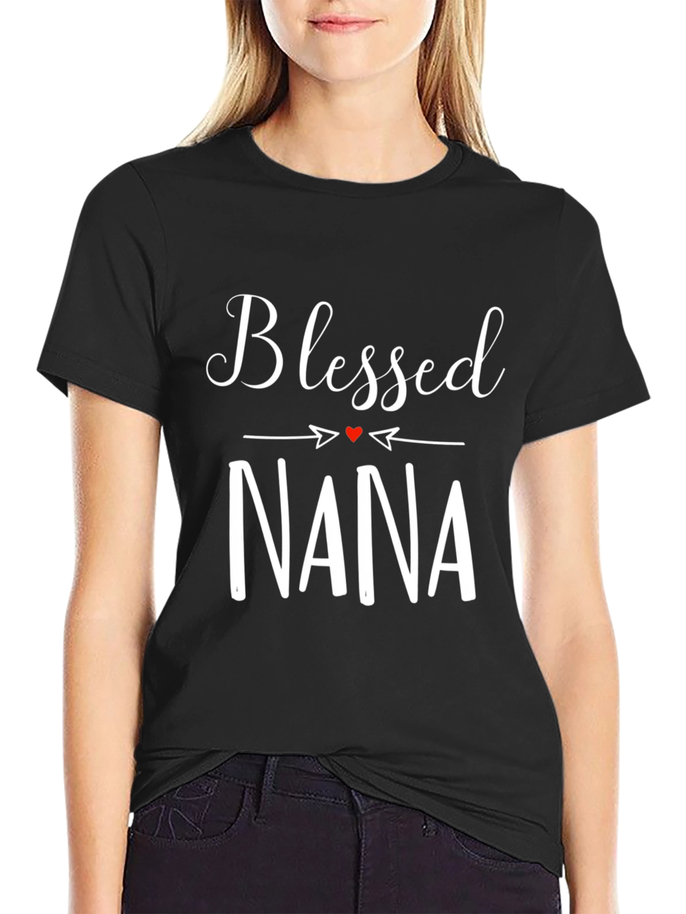 Blessed Nana Graphic Tee -  Black Comfort Fit T-Shirt