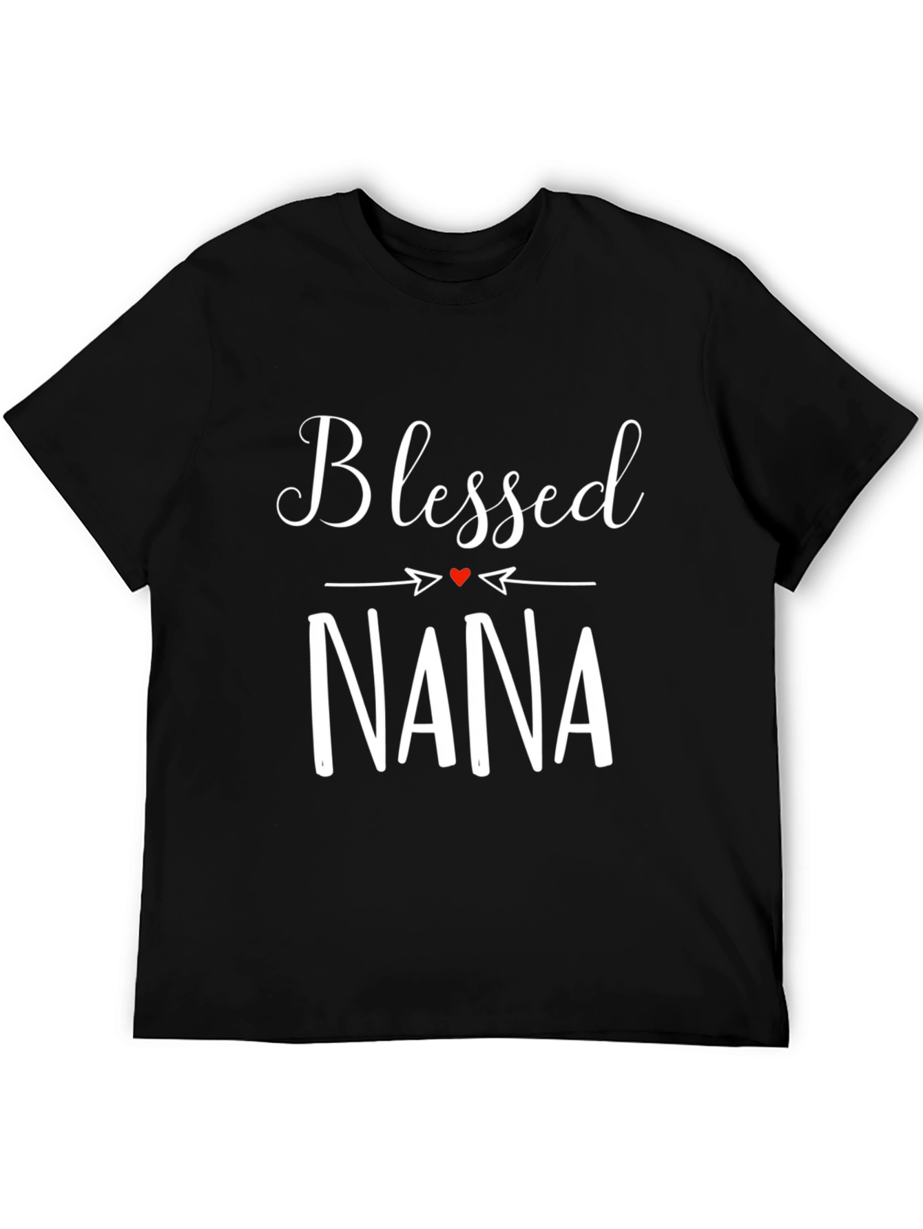 Blessed Nana Graphic Tee -  Black Comfort Fit T-Shirt