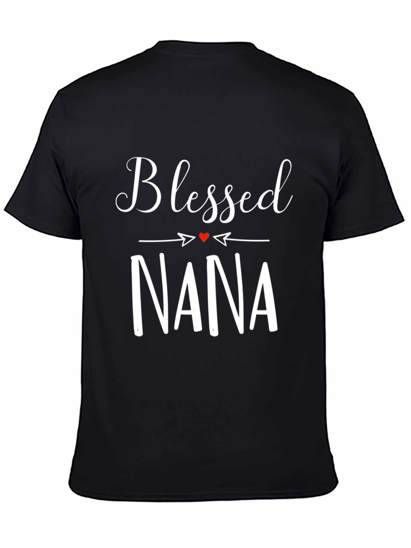Blessed Nana Graphic Tee -  Black Comfort Fit T-Shirt