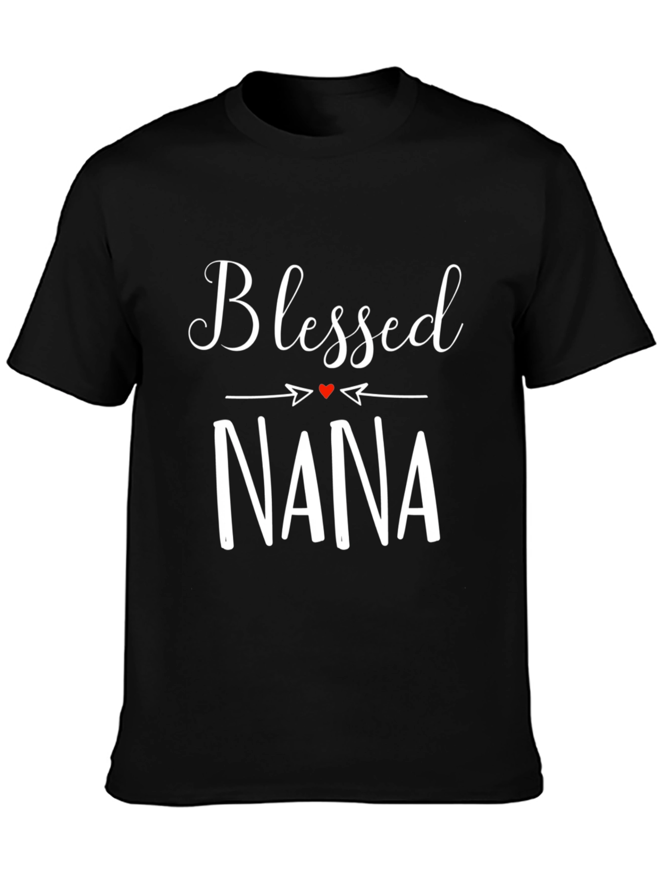 Blessed Nana Graphic Tee -  Black Comfort Fit T-Shirt