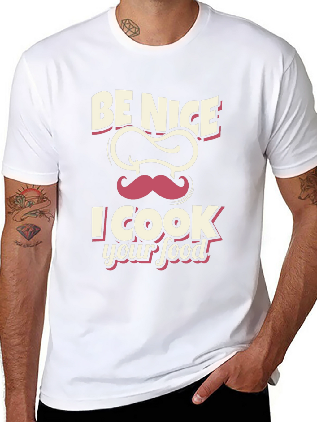 Be Nice I Cook Your Food Black T-Shirt