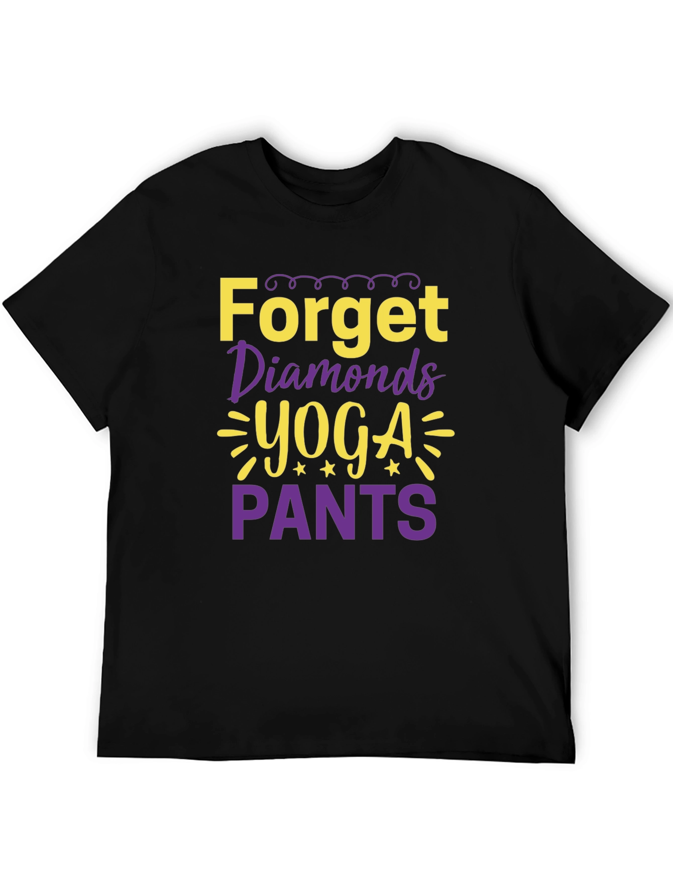 Forget Diamonds Yoga Pants Graphic Tee